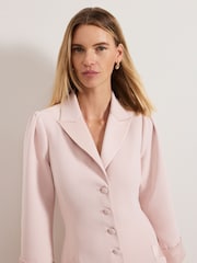 Phase Eight Pink Paloma Tux Midi Dress - Image 4 of 7