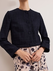 Phase Eight Blue Ripley Boucle Jacket - Image 4 of 6