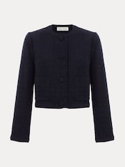 Phase Eight Blue Ripley Boucle Jacket - Image 6 of 6