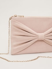 Phase Eight Nude Oversized Bow Clutch Bag - Image 3 of 6