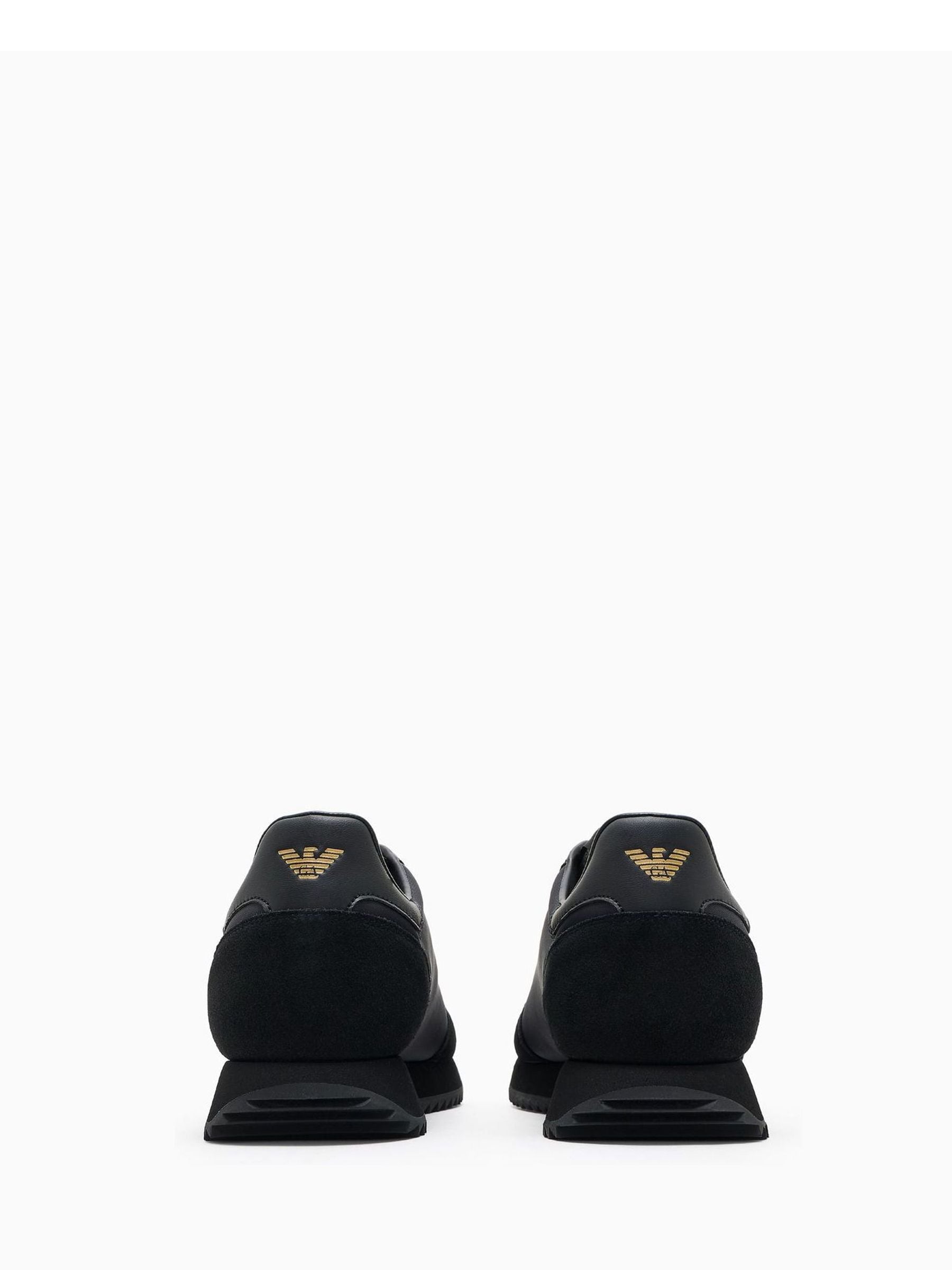Buy EA7 Black Logo Trainers from Next Romania