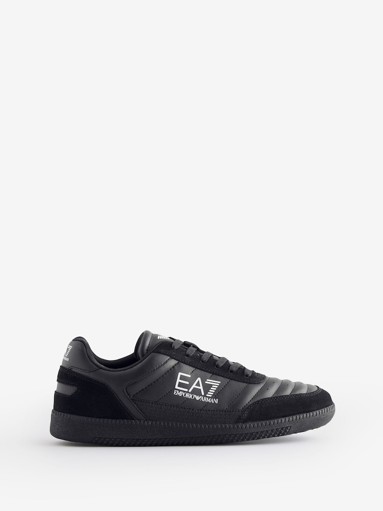 EA7 Logo Black Trainers - Image 1 of 4