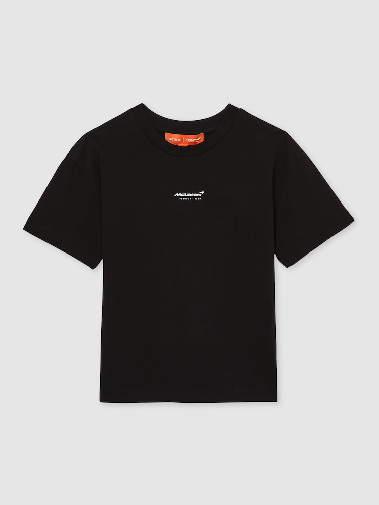 Reiss Black Melbourne Unisex Fit McLaren F1 Team Melbourne T-Shirt - Image 2 of 8