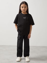 Reiss Black Melbourne Unisex Fit McLaren F1 Team Melbourne T-Shirt - Image 4 of 8