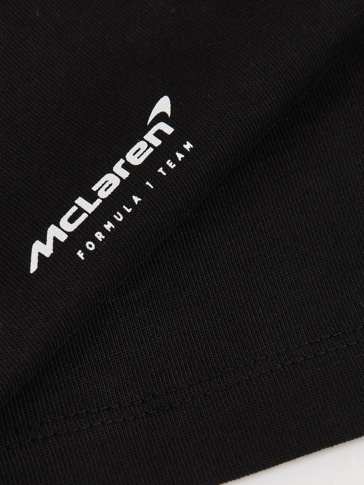 Reiss Black Melbourne Unisex Fit McLaren F1 Team Melbourne T-Shirt - Image 7 of 8