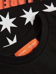 Reiss Black Melbourne Unisex Fit McLaren F1 Team Melbourne T-Shirt - Image 8 of 8