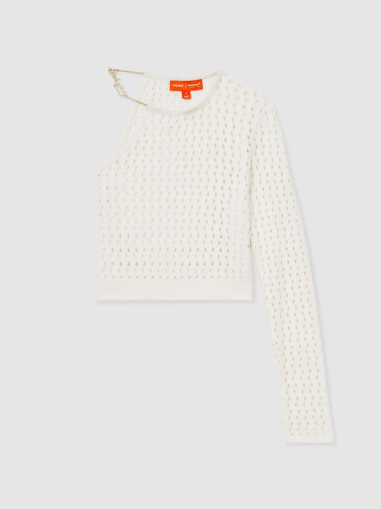 Reiss Flow McLaren F1 Team One-Sleeve Crop Top - Imagen 2 de 7 Reiss Flow McLaren F1 Team One-Sleeve Crop Top - Imagen 2 de 7