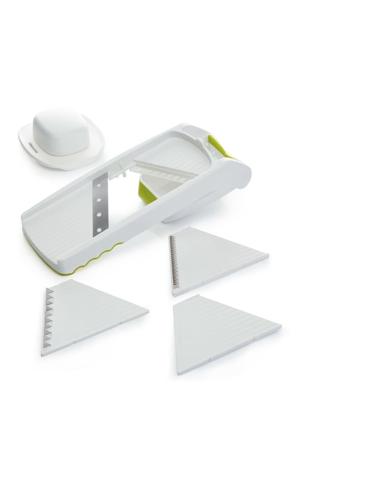 Kitchencraft Green 6-in-1 Kitchen Mandoline Food Slicer Set - Image 1 of 4