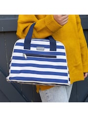 Kitchencraft Blue Insulated Striped Lunch Cool Bag with Strap - Image 1 of 6