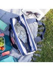Kitchencraft Blue Insulated Striped Lunch Cool Bag with Strap - Image 2 of 6