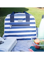 Kitchencraft Blue Insulated Striped Lunch Cool Bag with Strap - Image 3 of 6