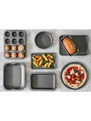 Kitchencraft Set of 8 Silver Steel Non-Stick Bakeware - Image 2 of 6