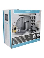 Kitchencraft Set of 8 Silver Steel Non-Stick Bakeware - Image 6 of 6