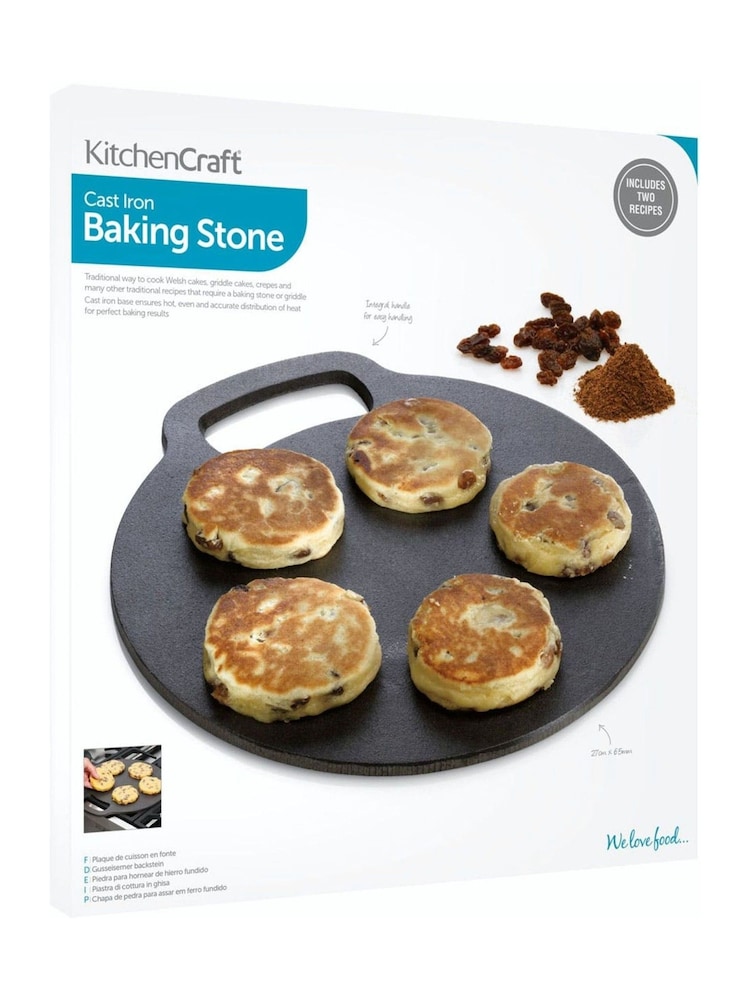 Kitchencraft Black Cast Iron Bread and Pizza Baking Stone - Image 6 of 7
