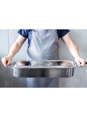 Kitchencraft – große Fisch-Pochierpfanne aus Edelstahl - Bild 3 von 3