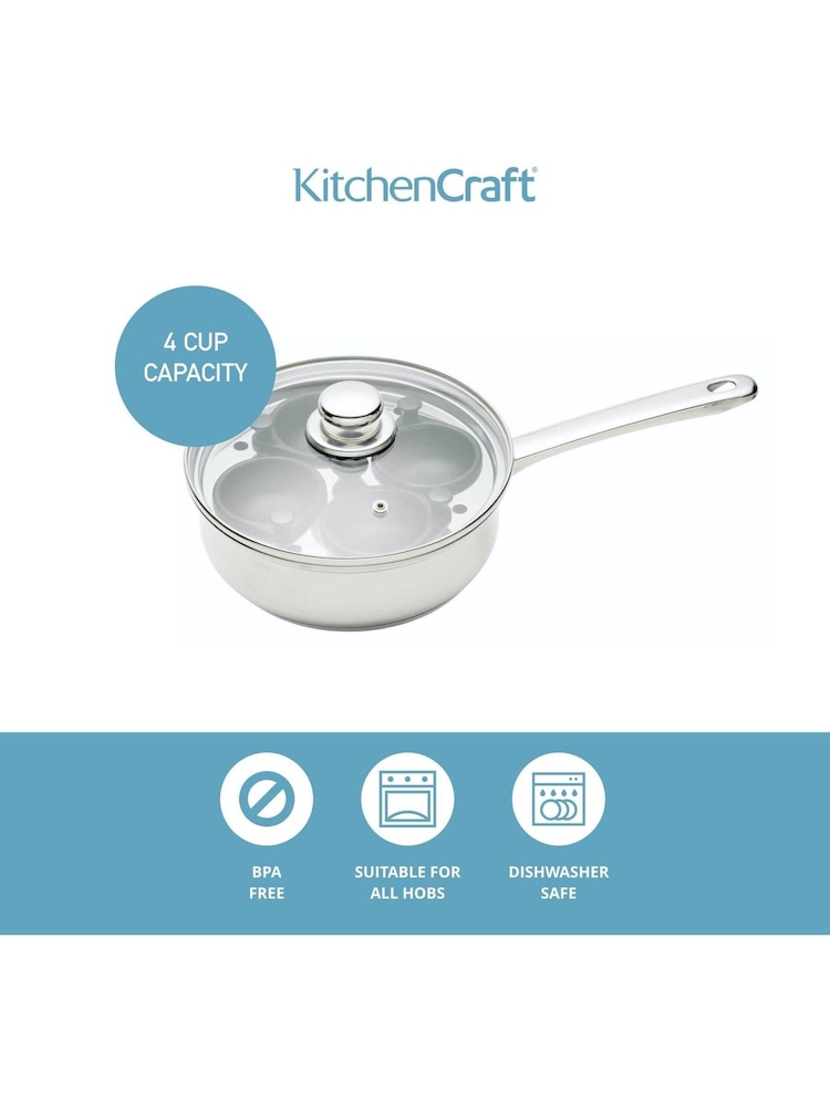 Кастрюля из нержавеющей стали с антипригарным покрытием Kitchencraft 4 - Изображение 2 из 4 Кастрюля из нержавеющей стали с антипригарным покрытием Kitchencraft 4 - Изображение 2 из 4