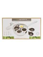 Poêle Kitchencraft antiadhésive en acier inoxydable 4 œufs - Image 4 de 4