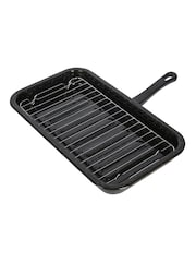 Kitchencraft Black Universal Stainless Steel Non Stick Oven Grill Pan - Image 2 of 4