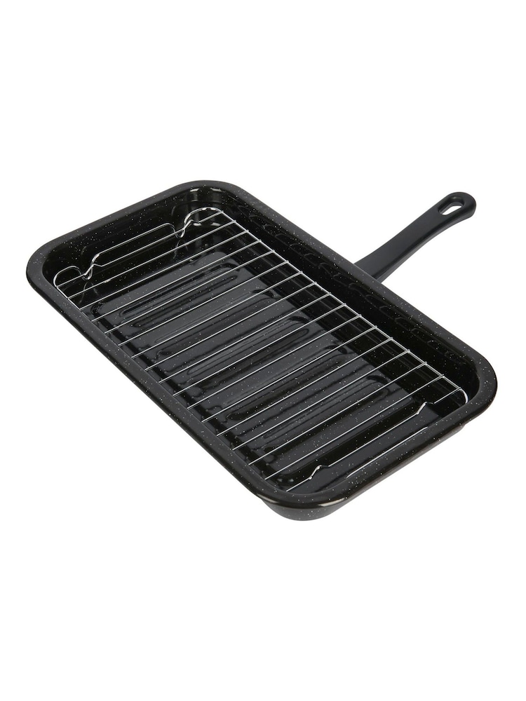 Kitchencraft Black Universal Stainless Steel Non Stick Oven Grill Pan - Image 2 of 4