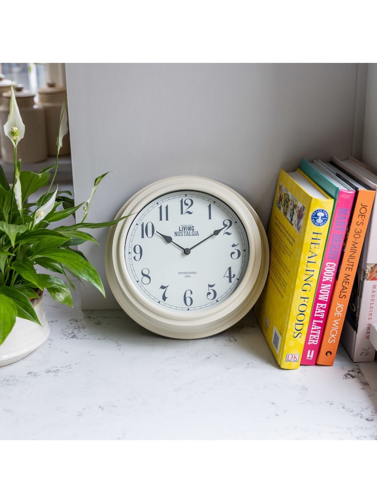 Kitchencraft Cream Antique Wall Clock Nostalgia Style - Image 1 of 5
