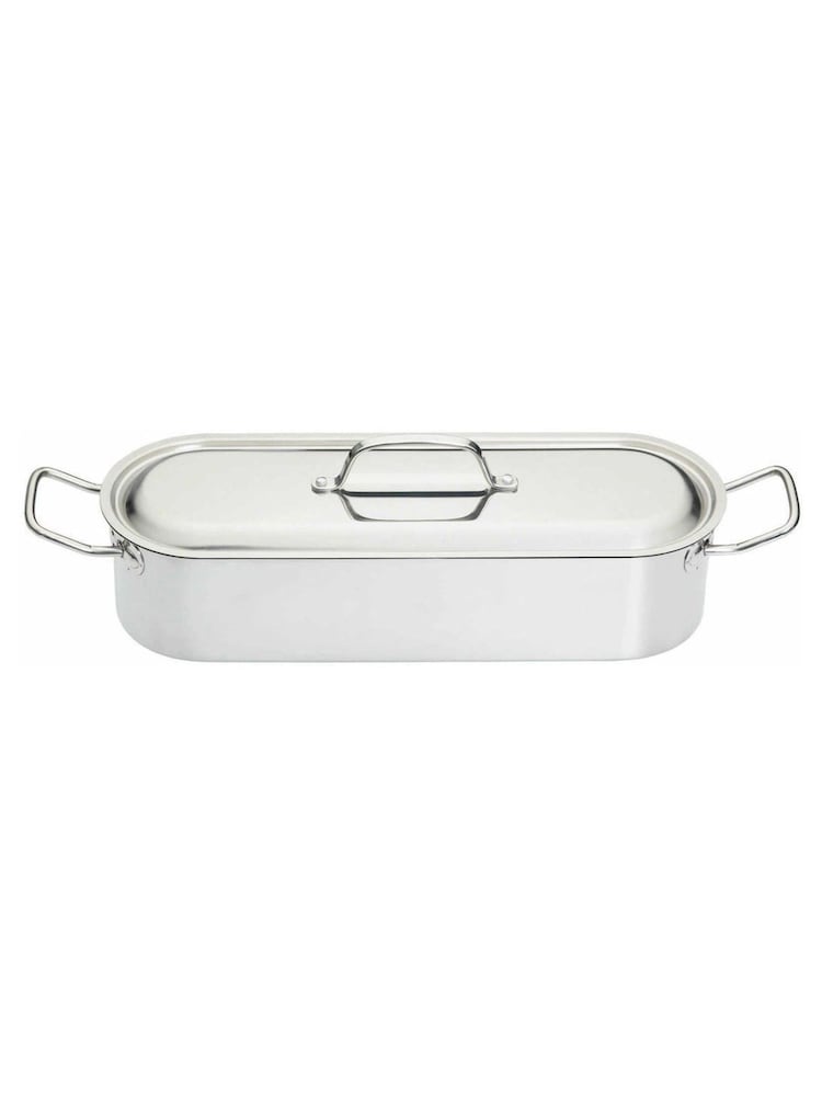 Kitchencraft Silver Small Stainless Steel Fish Poacher Pan - Image 2 of 4
