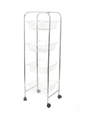 Kitchencraft 4 Tier Steel Kitchen Trolley on Wheels - Bild 1 von 3