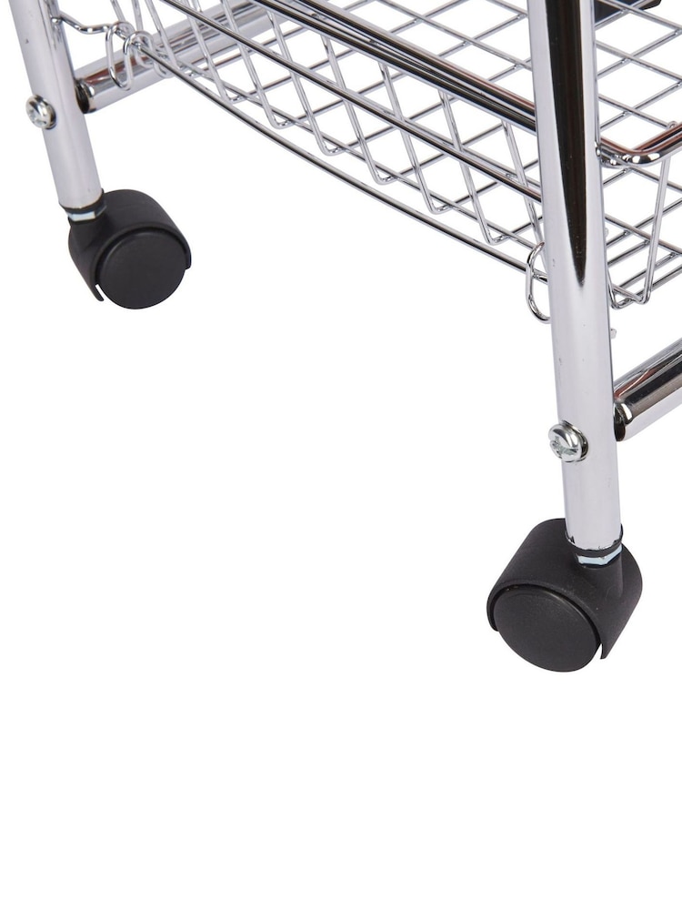 Kitchencraft 4 Tier Steel Kitchen Trolley on Wheels - Bild 3 von 3