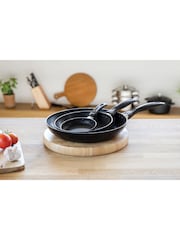 Kitchencraft Set of 3 Black Aluminium Non Stick Frying Pan - Image 2 of 6