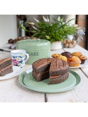 Kitchencraft Green Vintage-Style Round Airtight Cake Storage Tin - Image 2 of 6