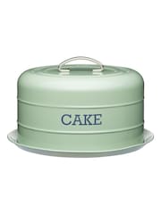 Kitchencraft Green Vintage-Style Round Airtight Cake Storage Tin - Image 4 of 6