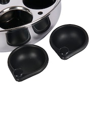 Kitchencraft Silver Non Stick Stainless Steel 6 Egg Poacher Pan - Image 3 of 6