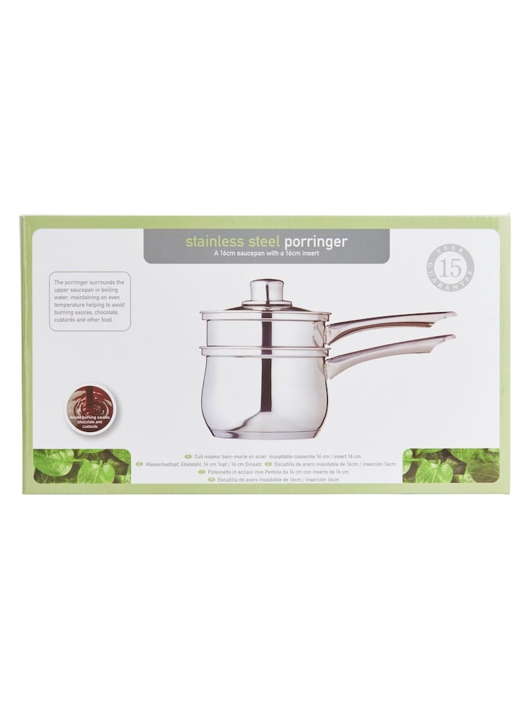 Kitchencraft Silver Stainless Steel Double Boiler Porringer Pot - Image 2 of 5
