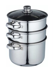 Kitchencraft Silver Stainless Steel Three Tier Steamer - Image 3 of 6