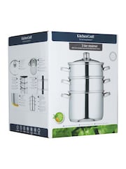 Kitchencraft Silver Stainless Steel Three Tier Steamer - Image 6 of 6