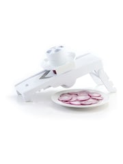 Kitchencraft White 5-in-1 V Slicer Kitchen Mandoline Vegetable Cutter - Image 1 of 4