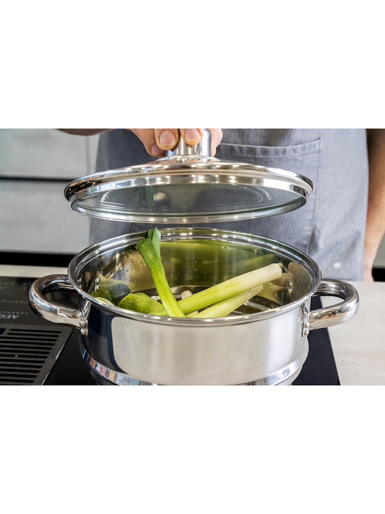 Kitchencraft Universal Stainless Steel Saucepan Steamer Insert - Изображение 1 из 6 Kitchencraft Universal Stainless Steel Saucepan Steamer Insert - Изображение 1 из 6