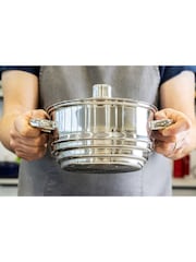 Kitchencraft Silver Universal Stainless Steel Saucepan Steamer Insert - Image 2 of 6