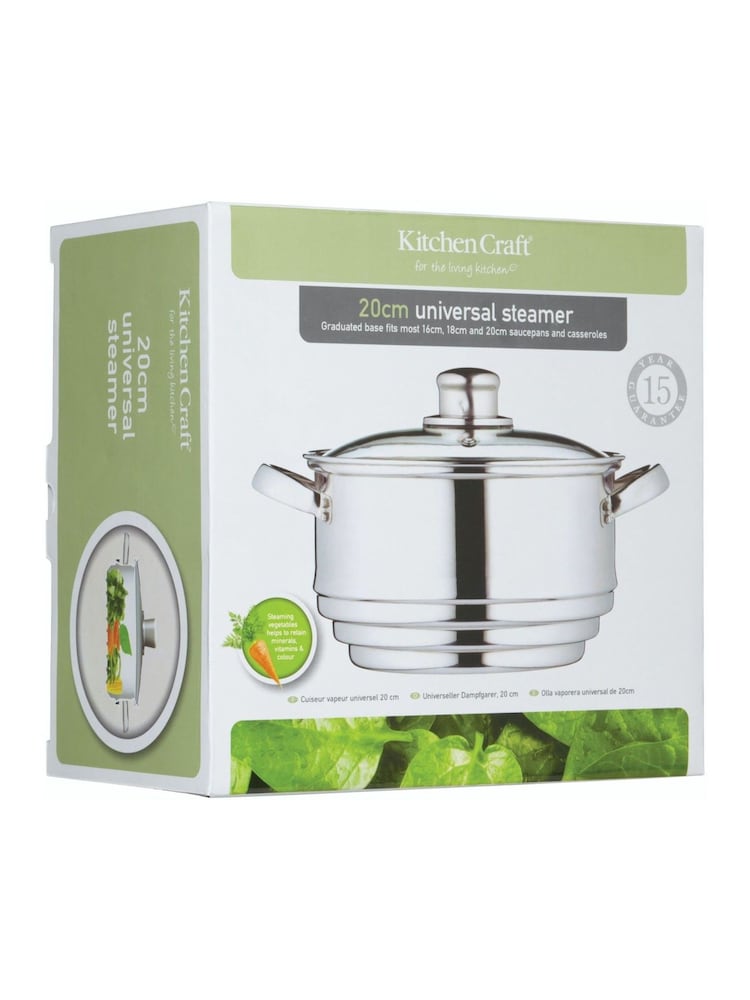 Kitchencraft Universal Stainless Steel Saucepan Steamer Insert - Изображение 6 из 6 Kitchencraft Universal Stainless Steel Saucepan Steamer Insert - Изображение 6 из 6