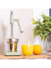 Kitchencraft Green Metal Hand Operated Manual Orange Juicer - Image 1 of 5