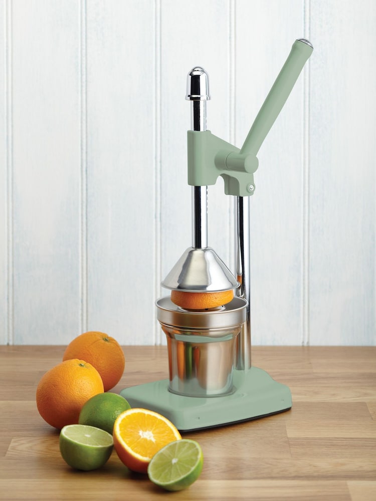 Kitchencraft Green Metal Hand Operated Manual Orange Juicer - Image 2 of 5