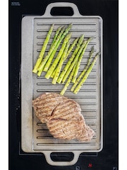 Kitchencraft Grey 2-Sided Induction Griddle Plate Cast Iron Pan - Image 4 of 5