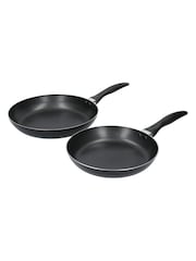 Kitchencraft Set of 2 Black Aluminium Non Stick Frying Pan - Image 1 of 4