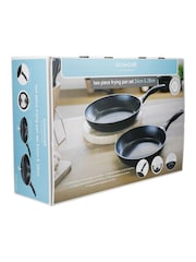 Kitchencraft Set of 2 Black Aluminium Non Stick Frying Pan - Image 4 of 4