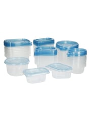 Kitchencraft Set of 50 Blue Plastic Reusable Meal Prep Container - Image 3 of 6