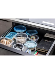 Kitchencraft Set of 50 Blue Plastic Reusable Meal Prep Container - Image 5 of 6