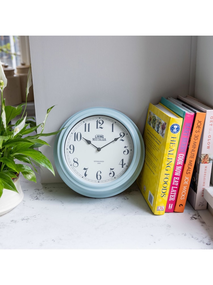 Kitchencraft Blue Vintage Wall Clock Nostalgia Style - Image 1 of 6