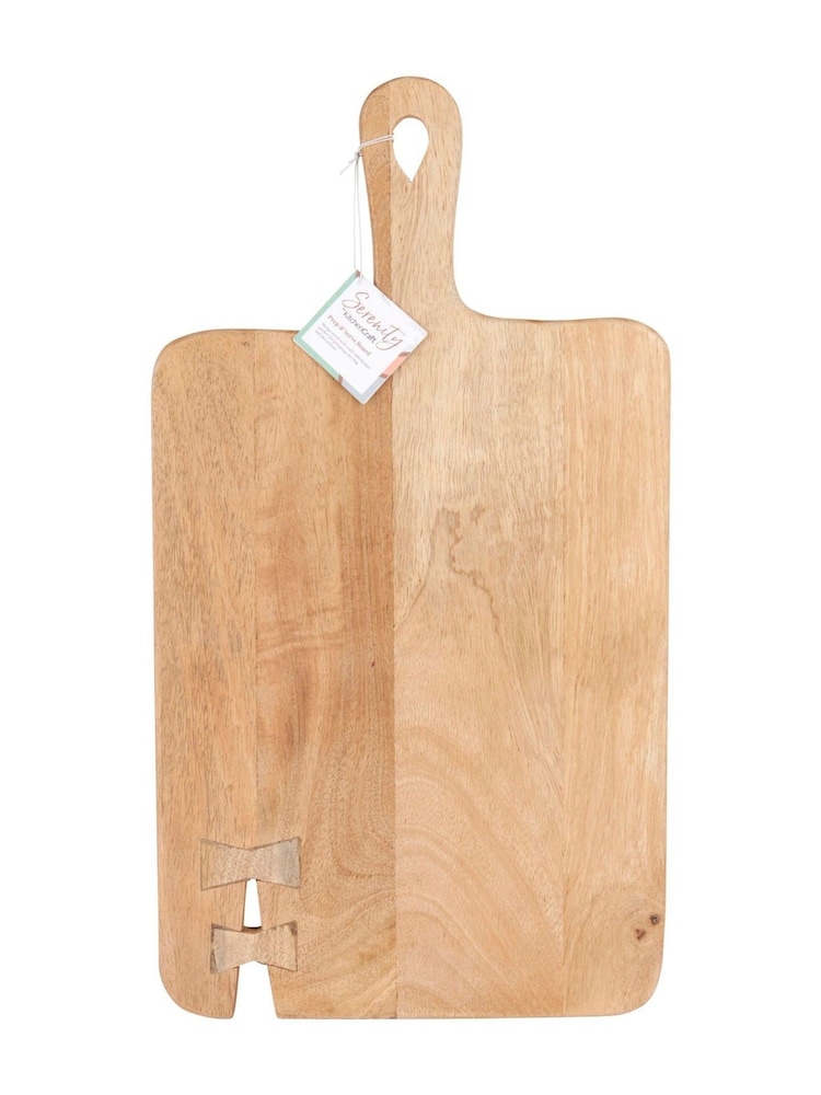 Kitchencraft Brown Wooden Serving and Chopping Board with Handle - Image 2 of 2