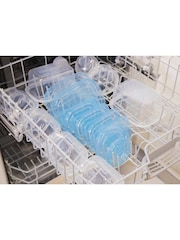 Kitchencraft Clear Plastic Reusable Meal Prep Container Set - Image 2 of 7