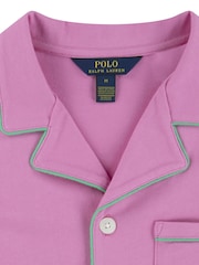 Polo Ralph Lauren Pink 100% Cotton Floral T-Shirt and Shorts Pyjamas Set - Image 4 of 5