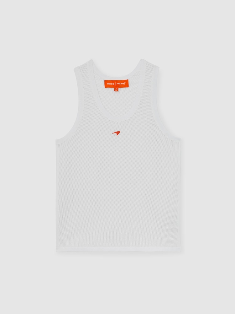 Reiss White Rush McLaren F1 Team Speedmark Knit Vest - Image 2 of 8